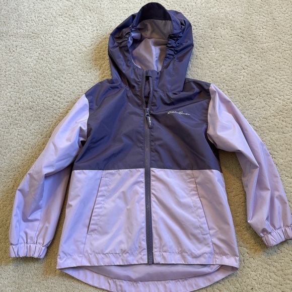 Columbia Purple Hooded Zip Jacket Outer Shell Only Kids XS 5/6 - Picture 1 of 9